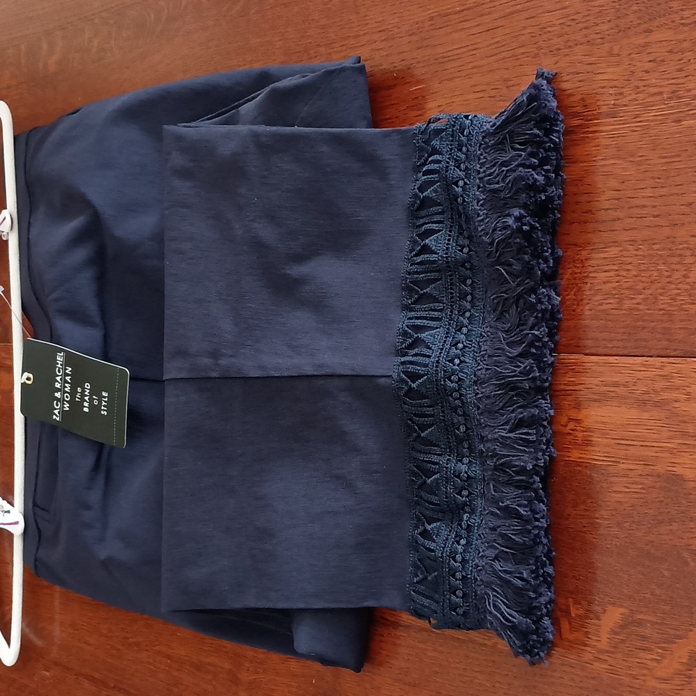New Zac & Rachel Woman Fringe Capris a100